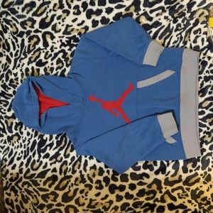 Jordan blue and red boys hoodie